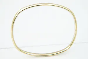 Aparte 14krt geel-gouden "vierkante" unisex "slaven" armband - gekeurd kopen? Bied vanaf 130!