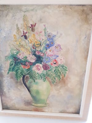 Lydia Radda - Vase vert aux fleurs kopen? Bied vanaf 100!