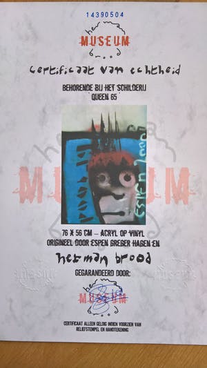 Herman Brood - Duo-werk Koninginnenhoofd - Herman Brood & Espen incl. HBM certificaat kopen? Bied vanaf 1680!