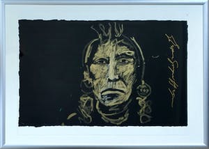 Espen Hagen - Gold chief on black | Groot kopen? Bied vanaf 85!