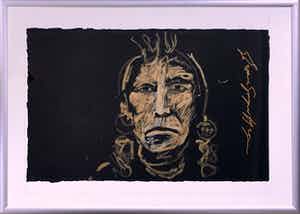 Espen Hagen - Gold chief on black | Groot verkocht voor € 85!