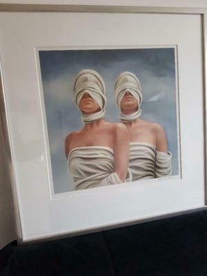 Ans Markus - Tweelingen, prachtig gelijst! kopen? Bied vanaf 170!