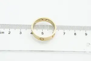 40- originele CARTIER 18kt geel-goud "love collection" screw ring certificaat kopen? Bied vanaf 770!