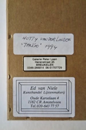 Hetty van der Linden - Tango - Passievol werk - Professioneel ingelijst kopen? Bied vanaf 10!