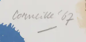 Corneille - Litho uit het portofolio 'Femme de nuit et d'aube' - Ingelijst kopen? Bied vanaf 1!