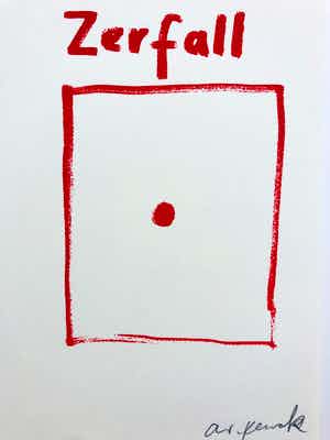 A.R. Penck - Zerfall verkocht voor € 155!