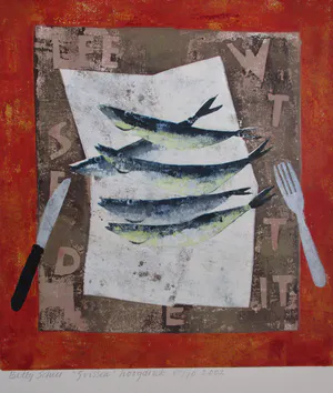 Betty Scheer - "5 Vissen" 40/70 kopen? Bied vanaf 70!