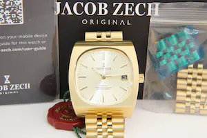 132- Vintage stijl Jacob Zech -  Prague Z1.1525.001 - unisex horloge - Automaat kopen? Bied vanaf 180!