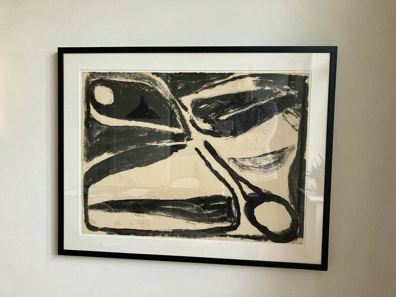 Bram van Velde - Zwart-wit litho uit 1966 kopen? Bied vanaf 350!