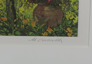 Michele Cascella - Aquatint, Impressionistisch landschap - Ingelijst kopen? Bied vanaf 1!