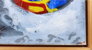 John Lie a Fo - Olieverf op doek, Zonder titel - Ingelijst (Groot) kopen? Bied vanaf 350!