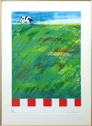 Jan Cremer - 'Lente' (1976) - Ingelijst verkocht voor € 280!