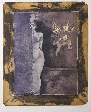 Manuel Menan - Ets en aquatint, A river of night flow through me kopen? Bied vanaf 1!