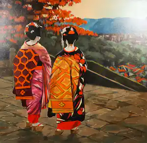 Valentin Bakardjiev - Olieverf op doek, Kyoto (Groot) vendu pour 135€ !