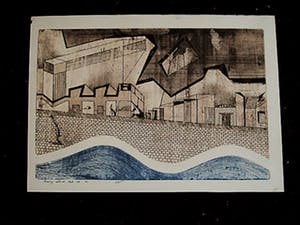 Theo van den Akker - UNICA (5/5) diepdruk ETS - Rotterdam - "Branding achter de Kade" kopen? Bied vanaf 1!