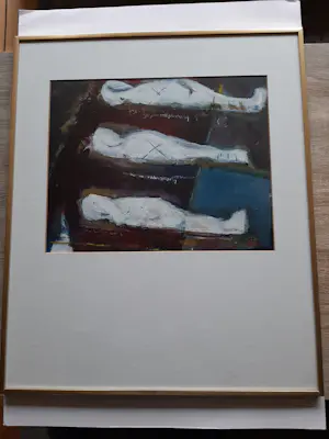 Astrid Engels - Olieverf op papier, Titel, "Egyptenne XXVI kopen? Bied vanaf 40!