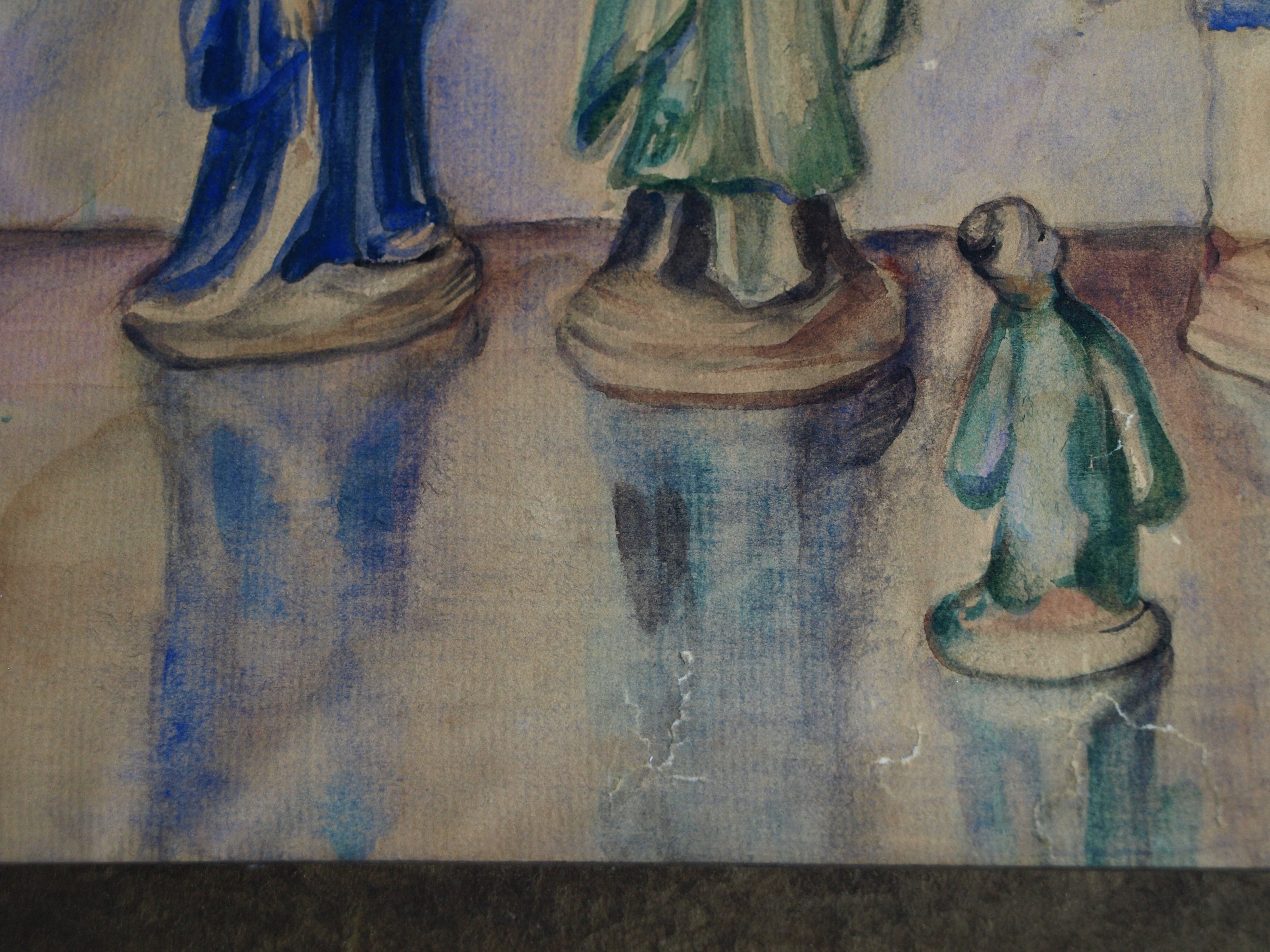 Willem Karel Rees - Aquarel , Oosterse figuren , Schaakstukken? – gesigneerd kopen? Bied vanaf 1!