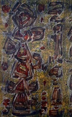 Ton Pape - Gouache - Geometrisch Abstract nr 216 kopen? Bied vanaf 35!