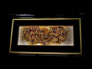 Niet of onleesbaar gesigneerd - Groot & Intrigerend "Action Painting" Abstract schilderij - gesigneerd kopen? Bied vanaf 10!
