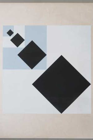 Theo van Doesburg - 4 zwarte vierkanten kopen? Bied vanaf 95!