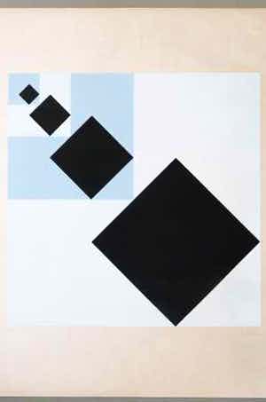 Theo van Doesburg - 4 zwarte vierkanten verkocht voor € 95!