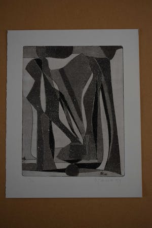 Maria de Ronde - Aquatint - Compositie II - 1979 kopen? Bied vanaf 50!