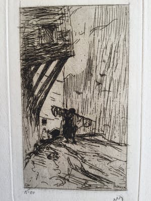 Marius Bauer - Ets. Een Turkse slager. kopen? Bied vanaf 25!