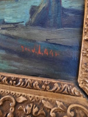 Niet of onleesbaar gesigneerd - Jan van Laar Montelbaanstoren Amsterdam kopen? Bied vanaf 1!