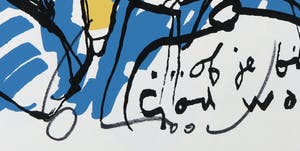 Herman Brood - Zeefdruk, Of je bij God was kopen? Bied vanaf 80!