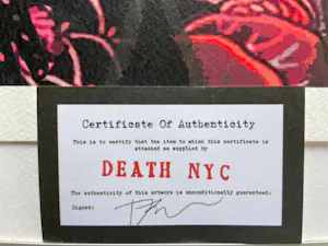 Death NYC - Portret kopen? Bied vanaf 60!