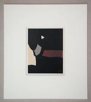 Nicolas de Staël - Composition sur fond noir - 1958 - Lithografie gesigneerd en gedateerd kopen? Bied vanaf 250!