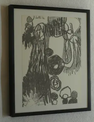 Lotti van der Gaag - Ingelijste litho + catalogus Stedelijk Museum Amsterdam – 1962 kopen? Bied vanaf 20!