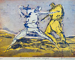 Ad van Bokhoven - Gevecht met de engel kopen? Bied vanaf 30!