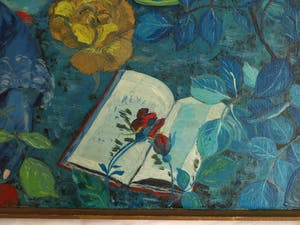 Suzanne Maniet - Naïeve kunst , Olieverf op doek , Un Rêve (“Een droom”) – ingelijst – 1962 kopen? Bied vanaf 100!