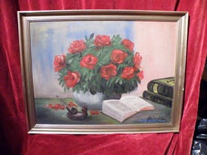 Niet of onleesbaar gesigneerd - Bloemen stilleven kopen? Bied vanaf 1!