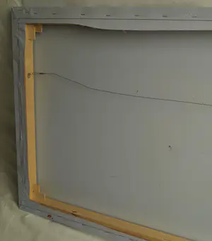 Peter Klashorst - Acrylverf op doek op houten frame , “Portret, Krullend haar” – 60 x 105 cm -2018 kopen? Bied vanaf 1!