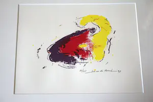 Johann van den Noort - 5X Zeefdruk 'Vissen' kopen? Bied vanaf 50!