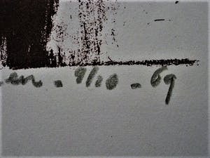 Wim Motz - Kleine Oplage Lithografie "de Verlorenen" uit zijn "ARA" periode - gesigneerd kopen? Bied vanaf 28!