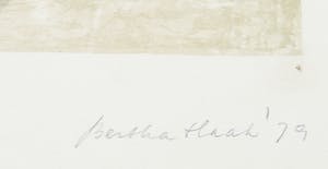 Bertha Haak - Litho, Fauteuil met bloemen kopen? Bied vanaf 1!