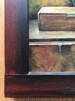 Niet of onleesbaar gesigneerd - Prachtig schilderijtje - Gesigneerd Ren' 99' kopen? Bied vanaf 1!