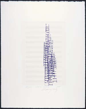 Buy Yuri Avvakumov - Ladder sketch, 1995? Bid from 250!