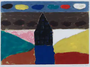 Harrie Gerritz - Zeefdruk, Autumn Clouds - Ingelijst kopen? Bied vanaf 50!