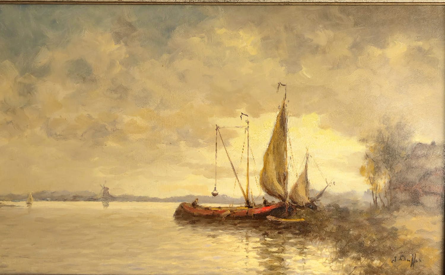 Jan Schaeffer - Bootjes op een plas kopen? Bied vanaf 125!
