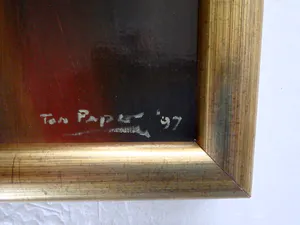 Ton Pape - 3x abstracten kopen? Bied vanaf 120!