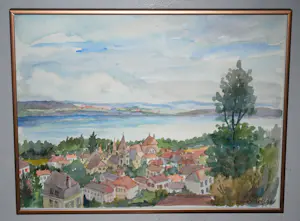 Ellie Wessels - Gezicht op Colombier (Frankrijk) 1973 kopen? Bied vanaf 50!