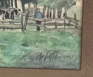 Buy Adrianus van der Schouw - Koeien melken? Bid from 40!