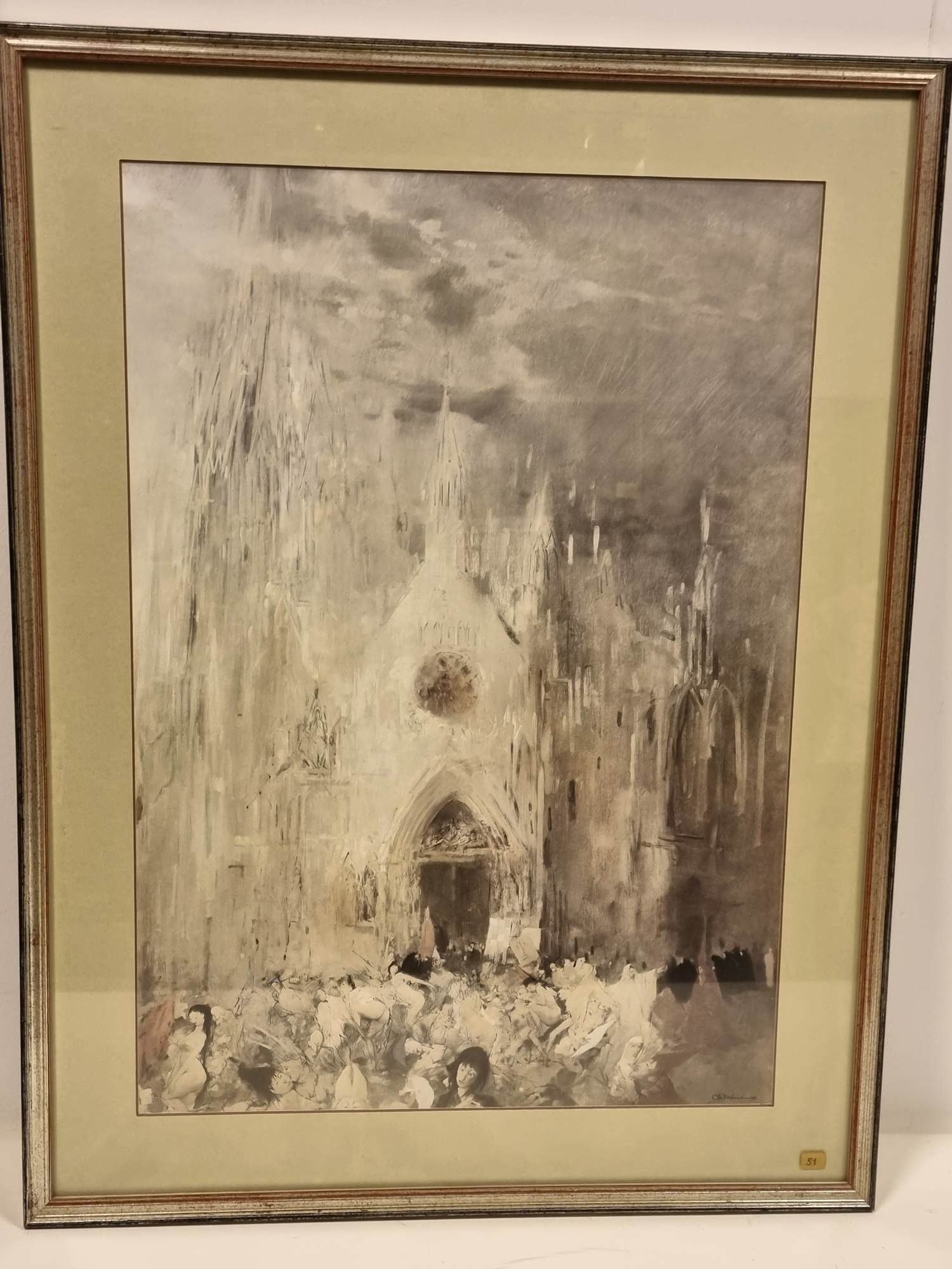 Otto Bachmann - Kerk tafereel kopen? Bied vanaf 10!