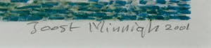 Joost Minnigh - Litho, Boven zee - Ingelijst kopen? Bied vanaf 1!