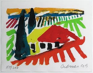 Jan Cremer - Zeefdruk, Toscane IV - Ingelijst kopen? Bied vanaf 100!