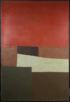 Koos Wassenaar - Olieverf op doek, Stilleven op rode achtergrond (Groot) kopen? Bied vanaf 1!